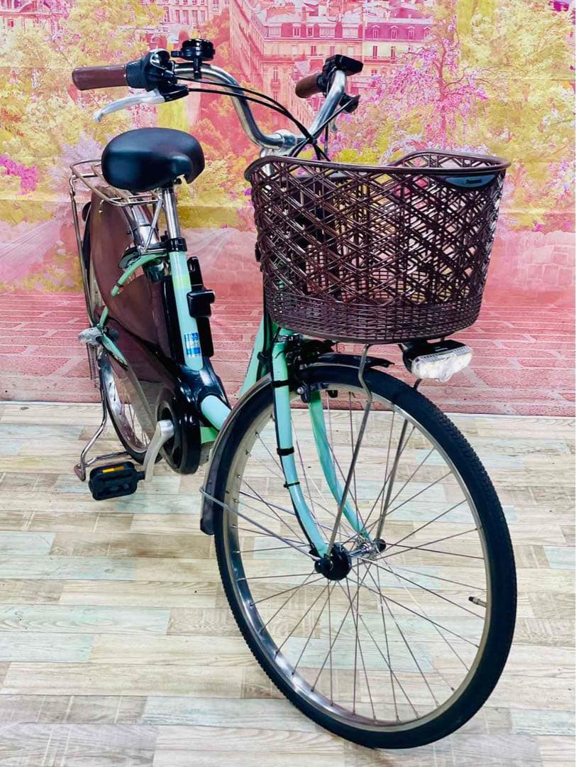 K2913 電動自転車パナソニック ママチャリ24インチ 8Ah 送料無料