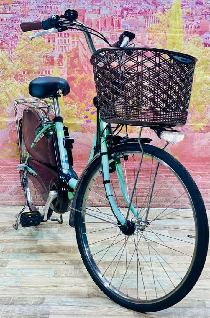 K2913 電動自転車パナソニック ママチャリ24インチ 8Ah 送料無料