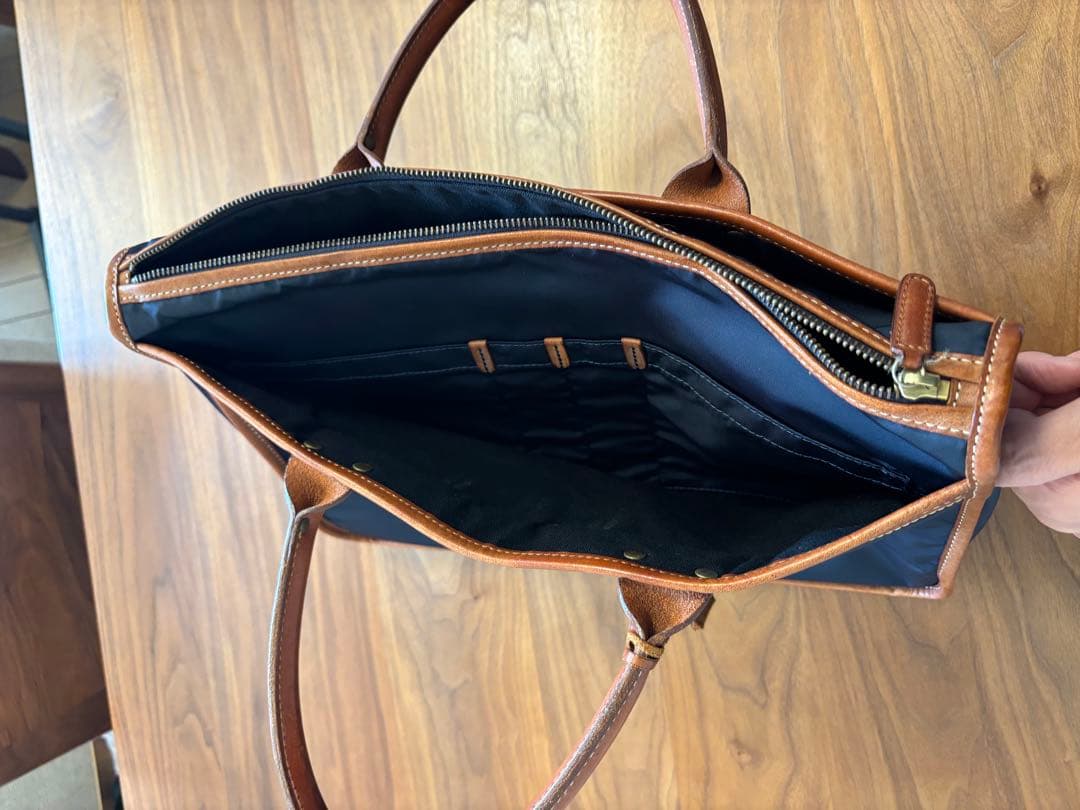 フェリージ ビジネスバッグ 1731/DS ナイロン バケッタレザー 牛革