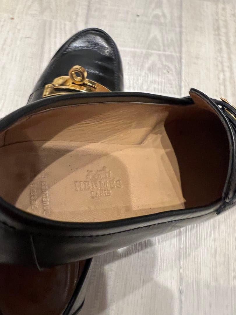 エルメス　HERMES ケリーローファー　ケリー　モカシン　Hマーク