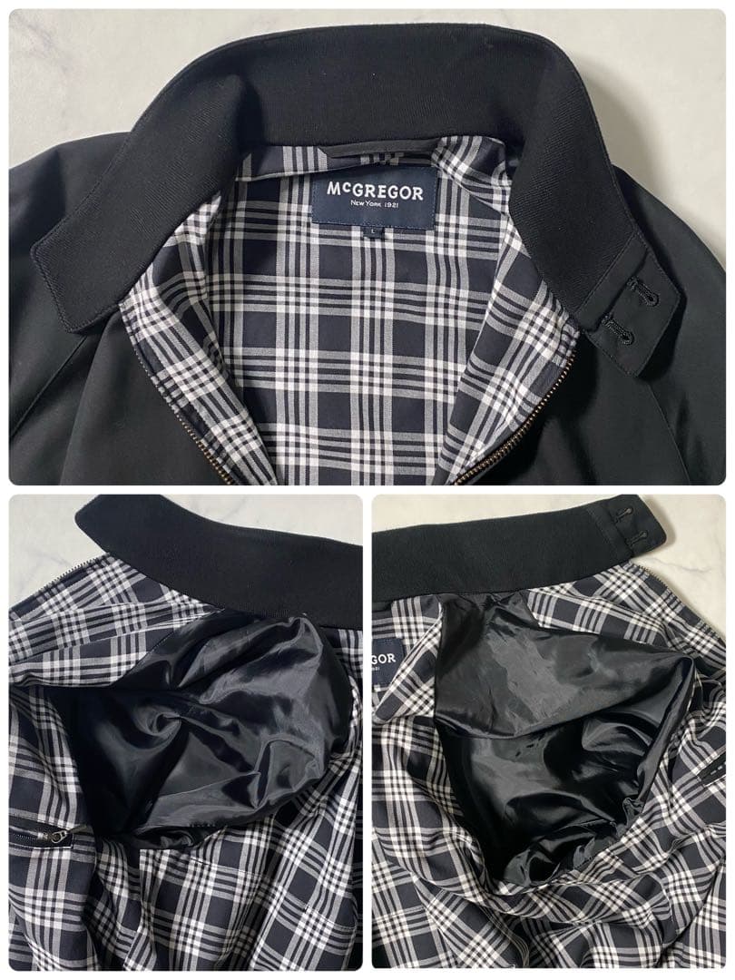 【極美品】マックレガー　スイングトップ　チェック柄　ブルゾン　大きいサイズ　　L