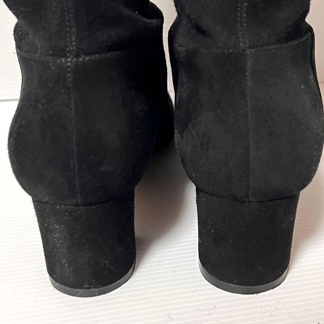 【美品】フォクシー FOXEY スエードロングブーツ ニーハイブーツ37