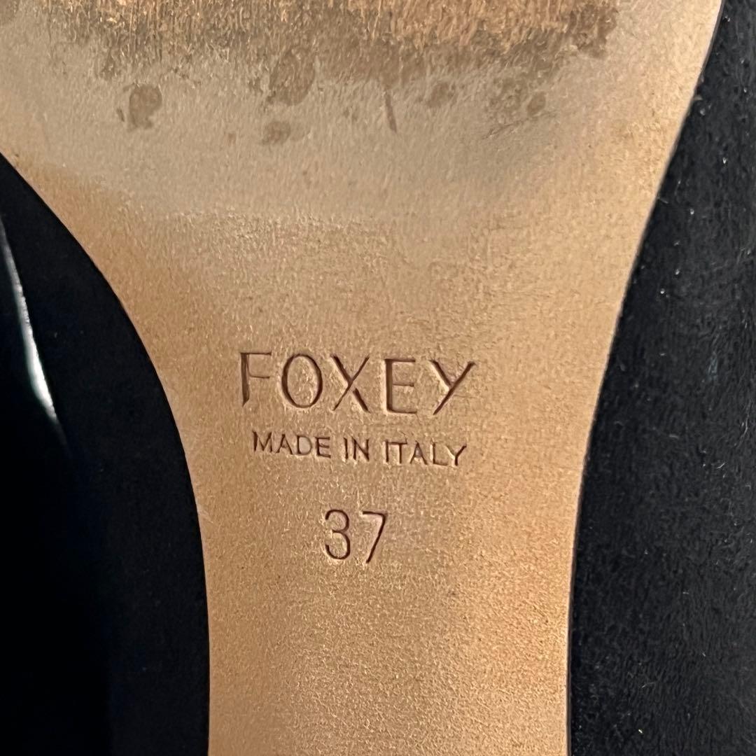 【美品】フォクシー FOXEY スエードロングブーツ ニーハイブーツ37