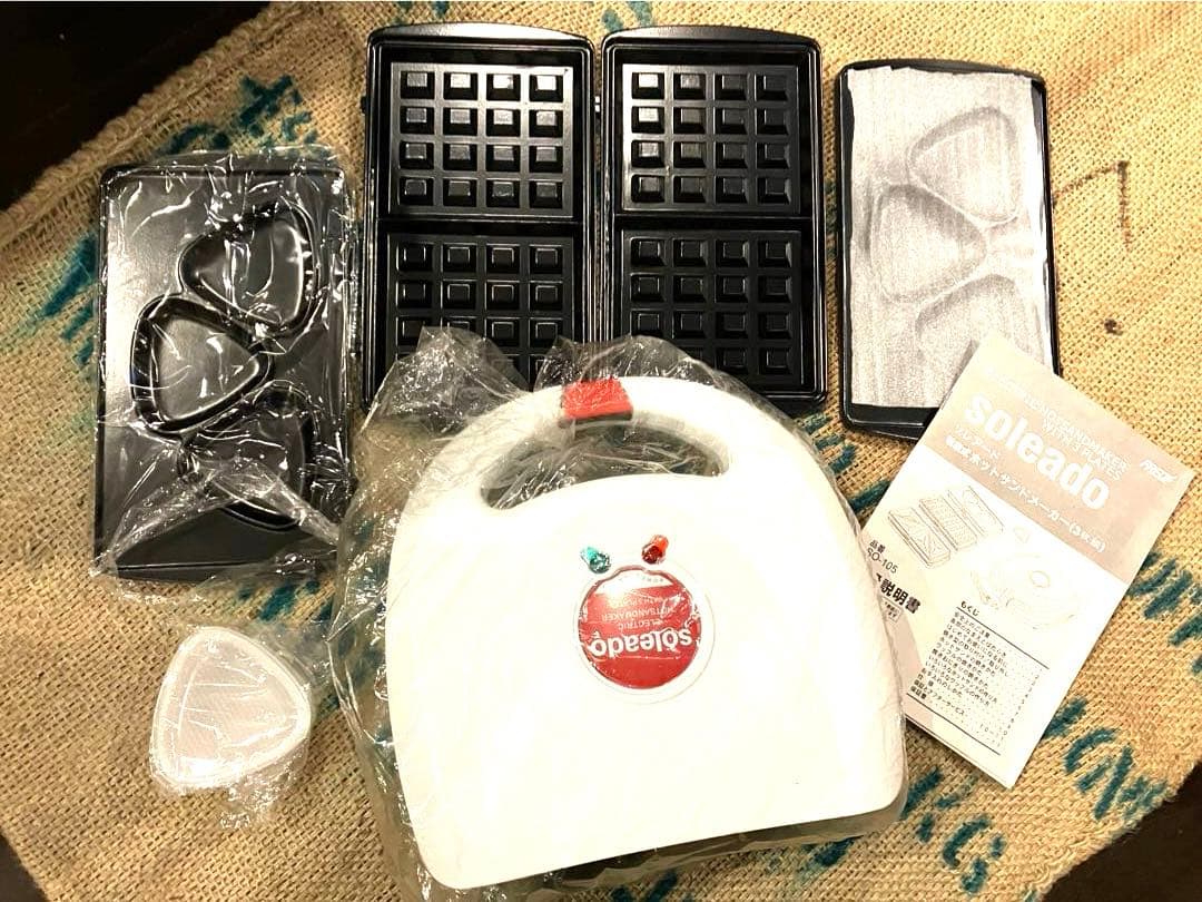 ワッフル　おにぎり　型焼き　ホットサンドメーカー　鉄板焼き　プレートセット