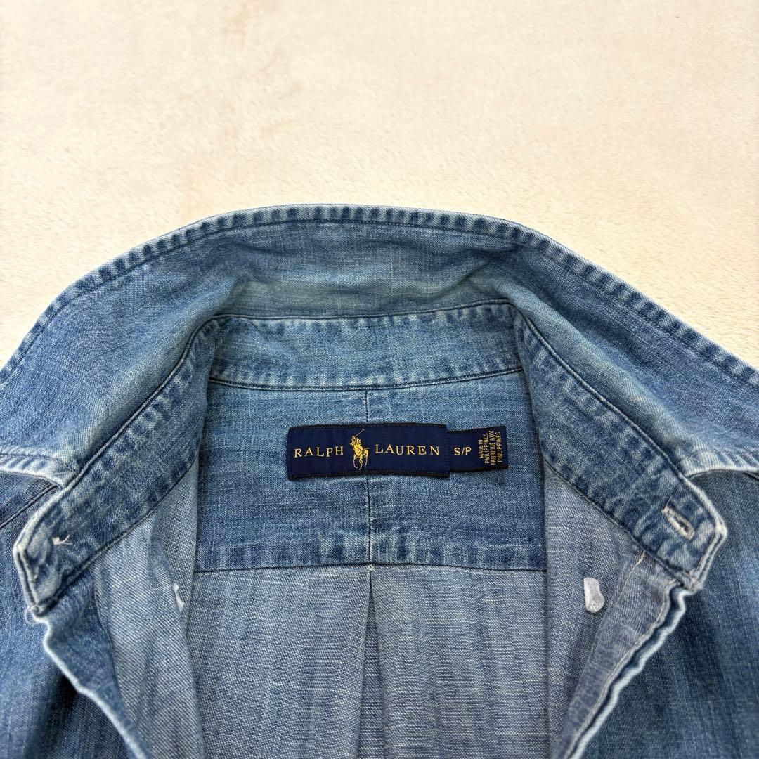 即完売✳︎ラルフローレン現行ダンガリーシャツマルチポニーデニムインディゴ正規品