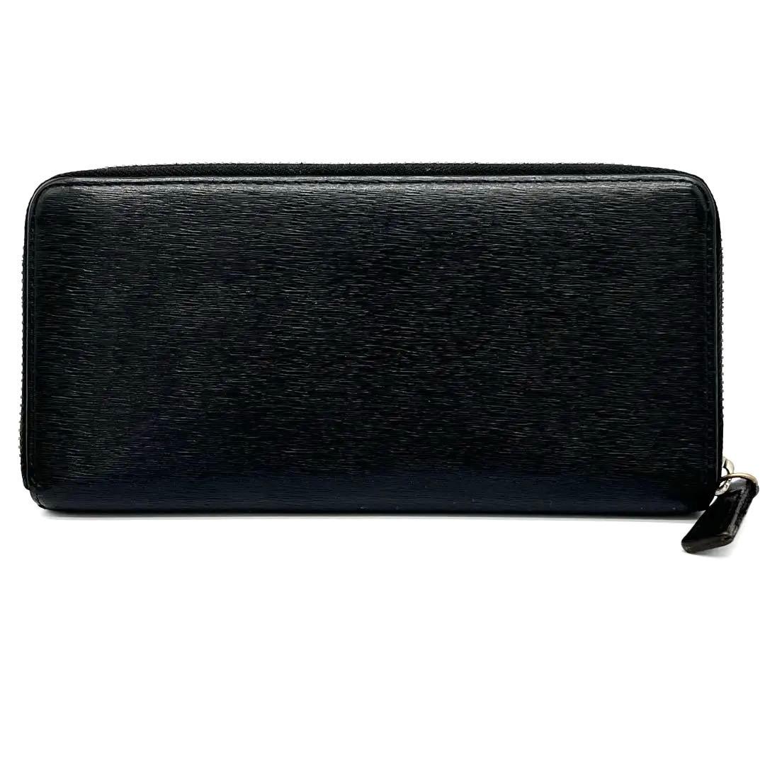 【美品】PORTER カレント　長財布　ラウンドファスナー　レザー　ブラック