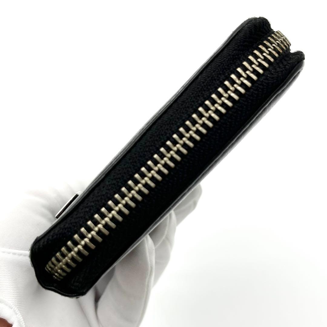 【美品】PORTER カレント　長財布　ラウンドファスナー　レザー　ブラック