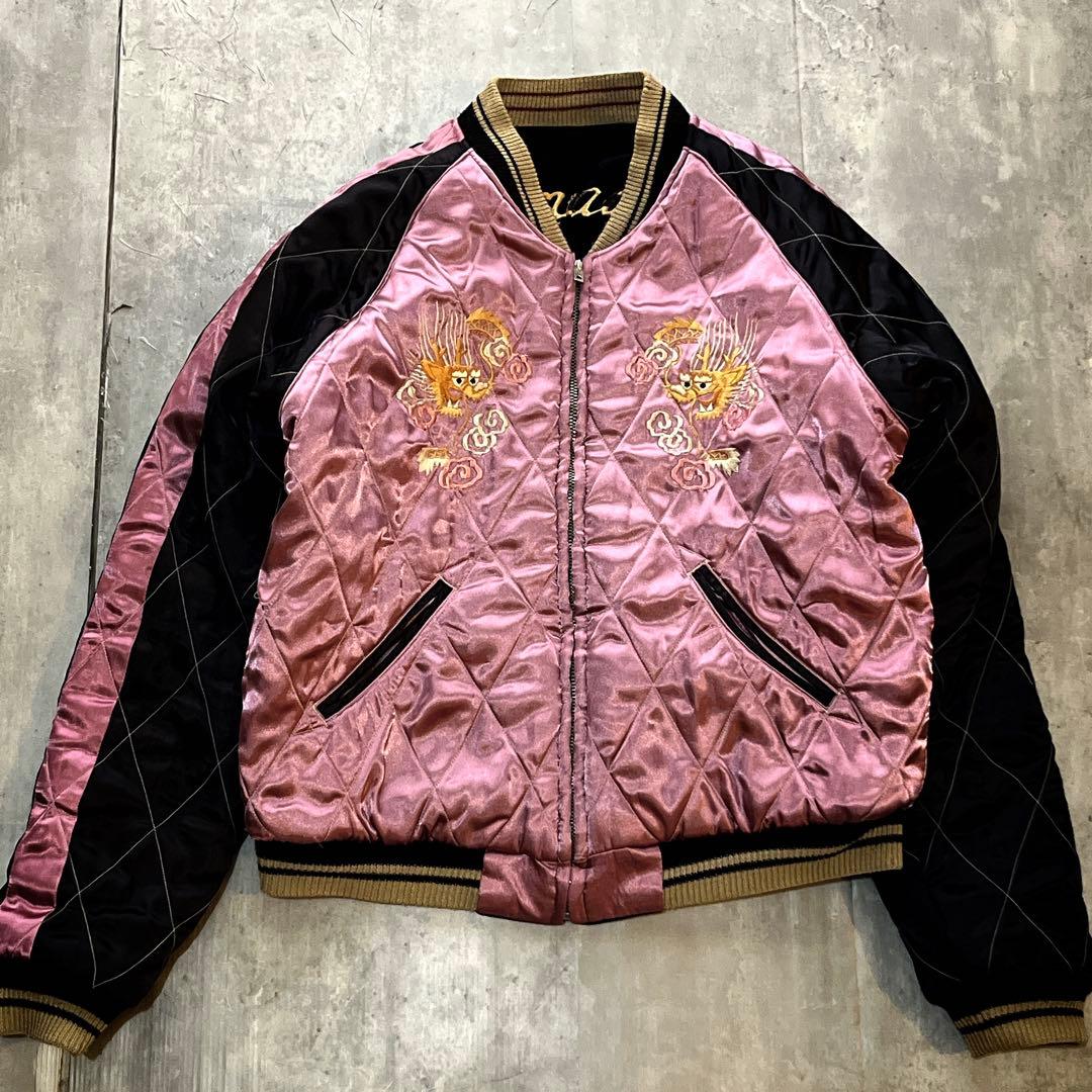 テーラー東洋 別珍 スカジャン 鷹×虎 USMC 龍 スーベニアジャケット M