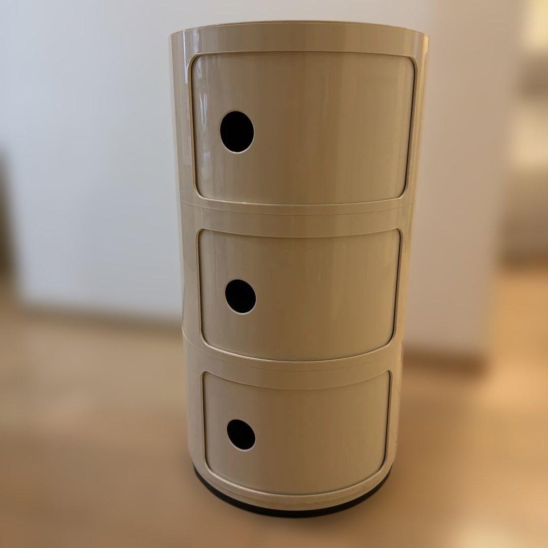 【正規品】Kartell カルテル コンポニビリ 3段 ホワイト キャビネット