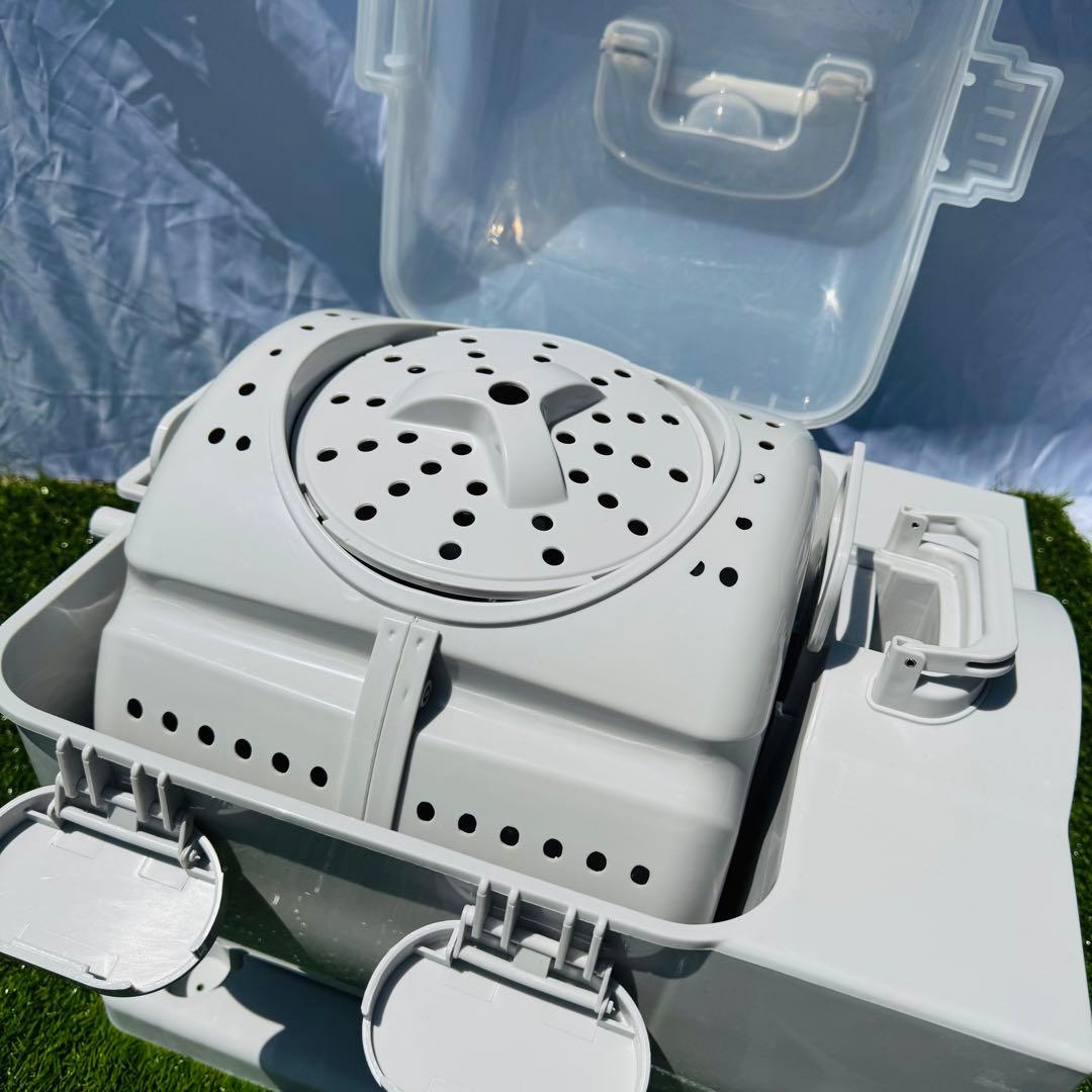 ドラム式全手動洗濯機　ぐるぐるぶんまわ槽　ミニ洗濯機 小型　ポータブル洗濯機