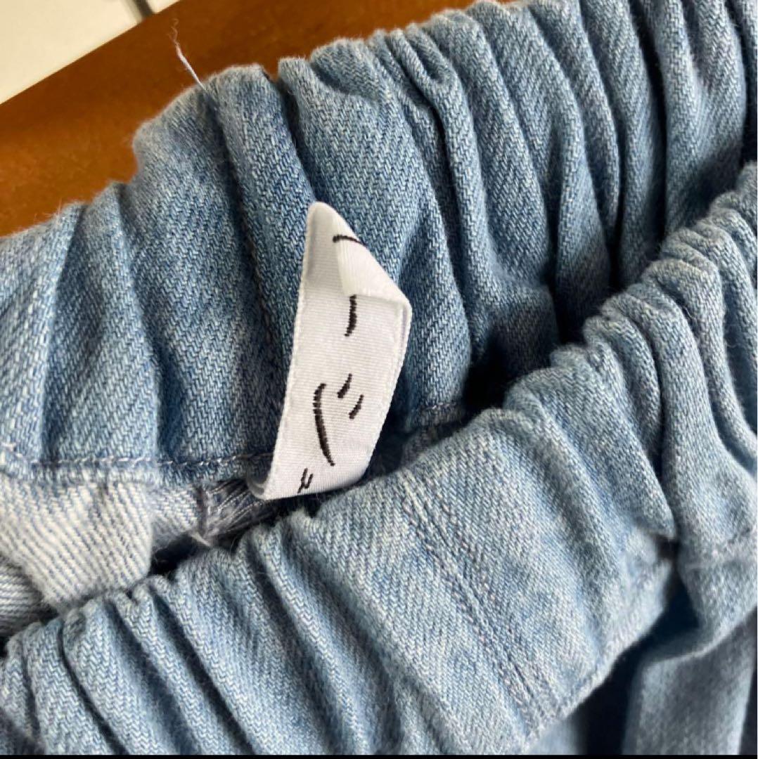 値下げ【美品】ゴーシュ ライトデニム　ワイドパンツ　ライトブルー