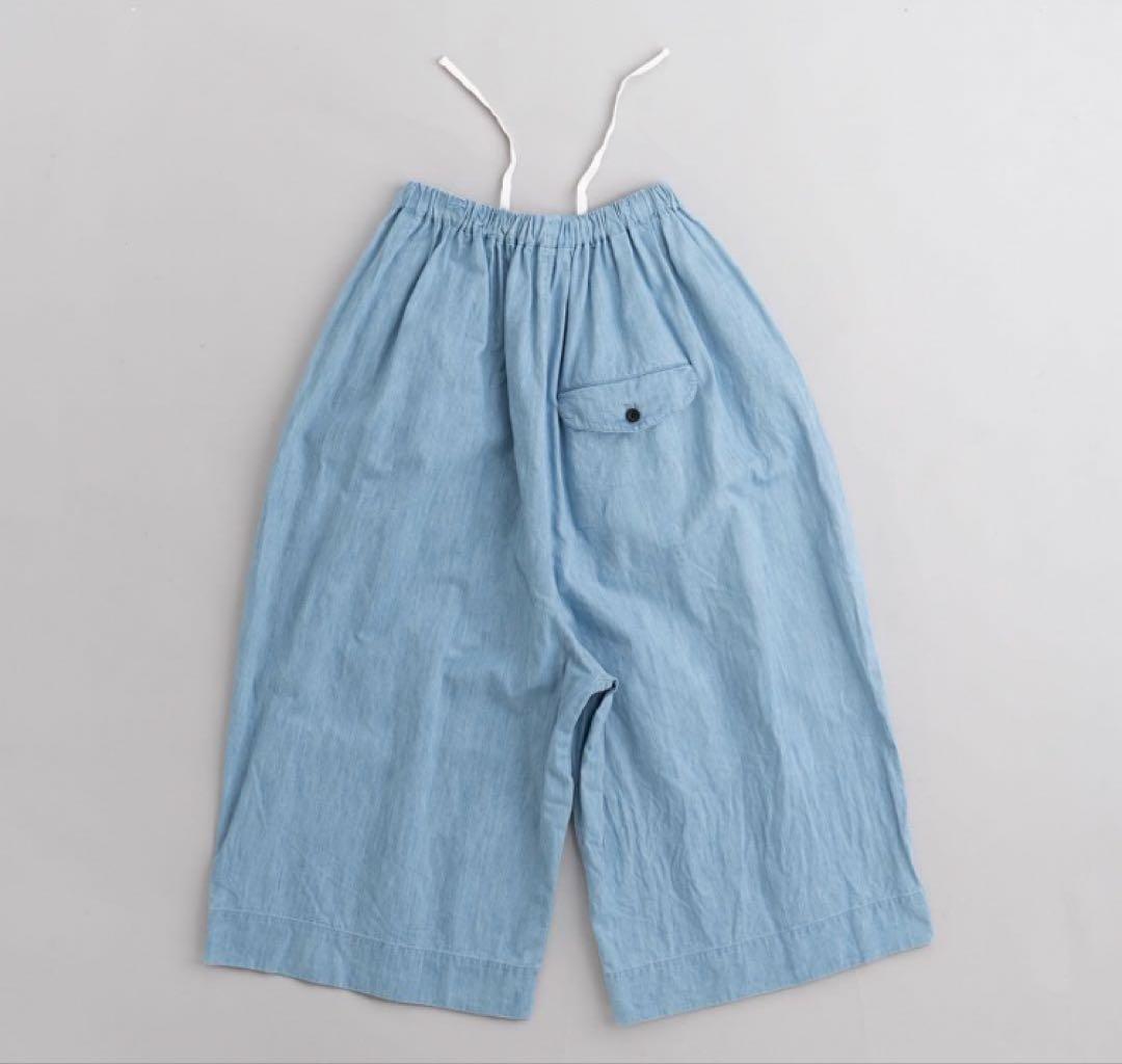 値下げ【美品】ゴーシュ ライトデニム　ワイドパンツ　ライトブルー
