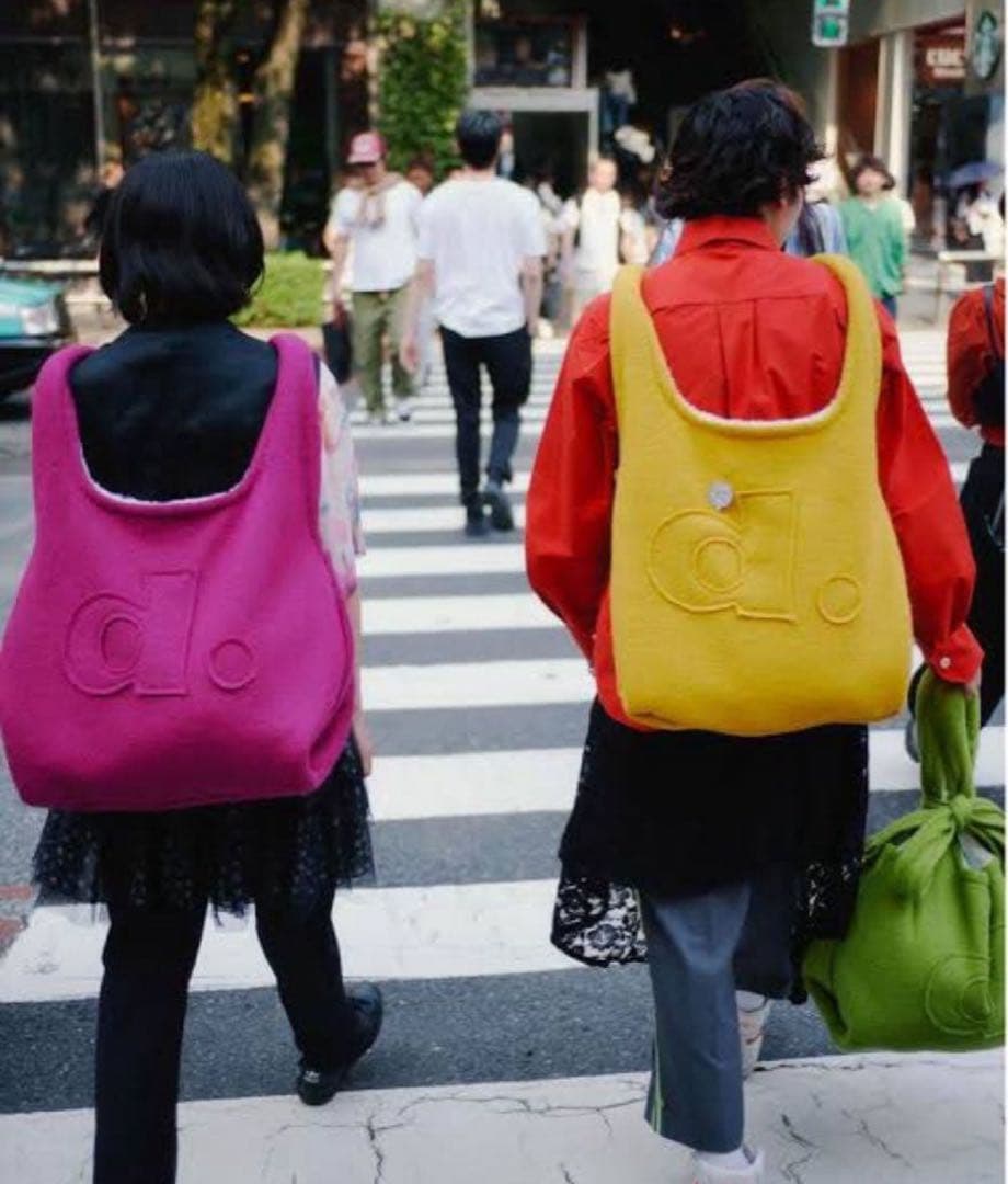 Diemm wool bag トートバッグ 黄緑 グリーン