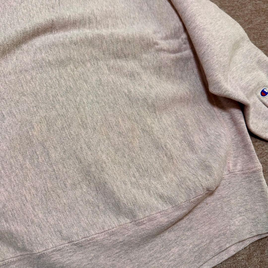 Champion リバースウィーブ ピンク灰 目無 トリコ USA製 80s