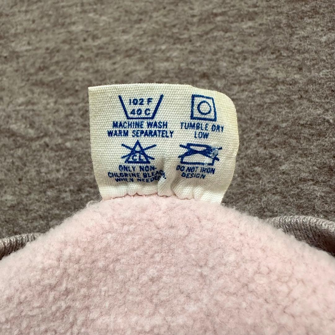 Champion リバースウィーブ ピンク灰 目無 トリコ USA製 80s