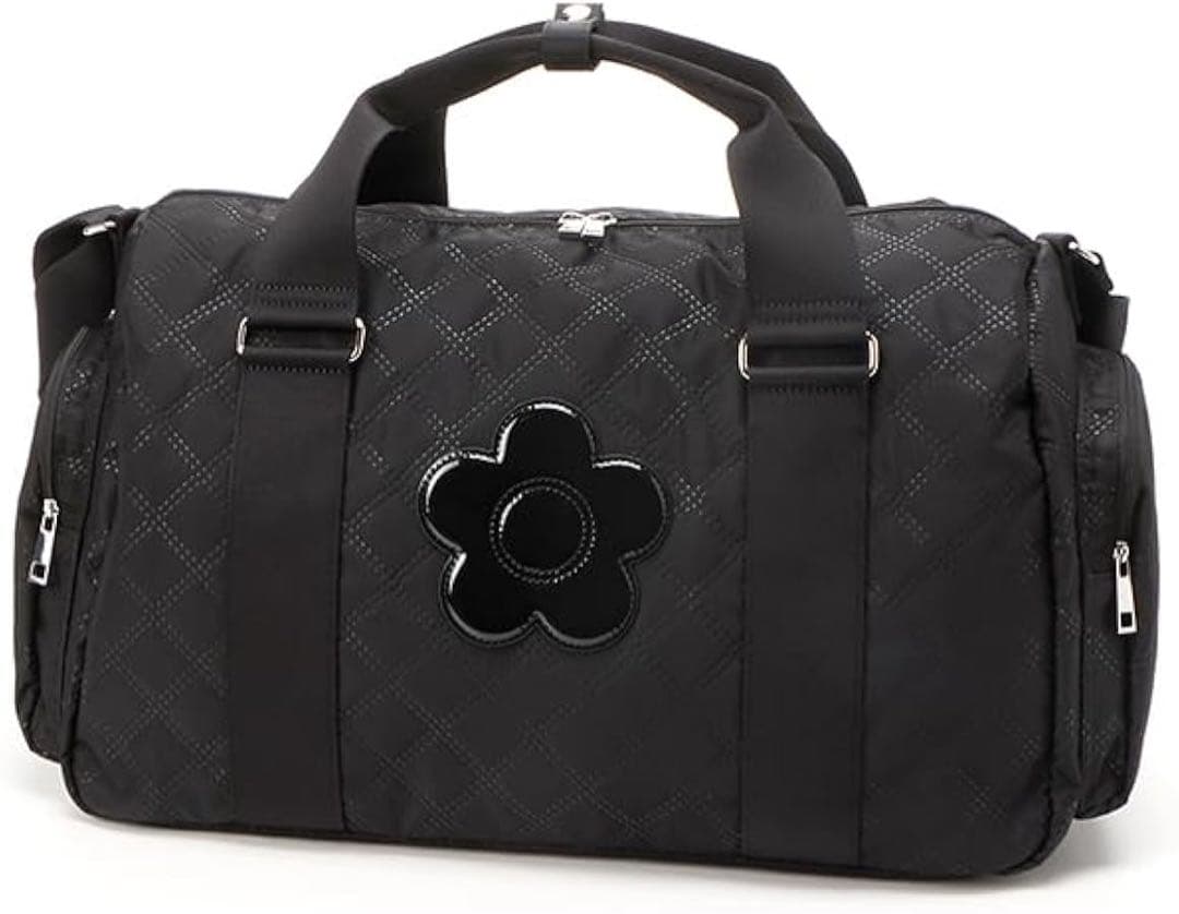 新品 MARY QUANT マリークヮントピンソニックキルトデイジー ボストン