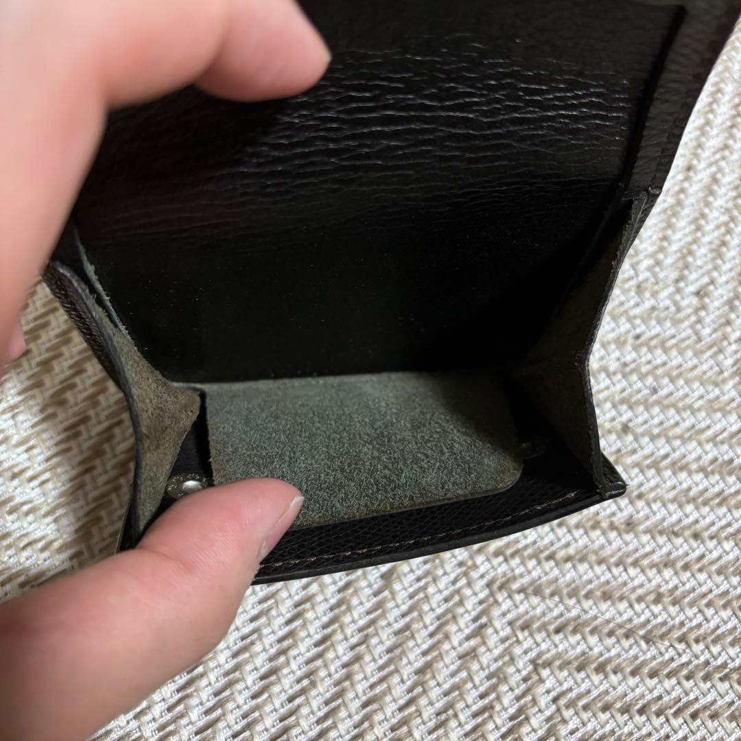 ワイルドスワンズ タング シルバー ロゴ箔押し 型押し サドル ブラック