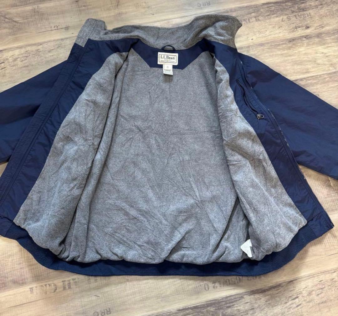 L.L.Bean エルエルビーンウォームアップジャケットネイビーフリース古着XL