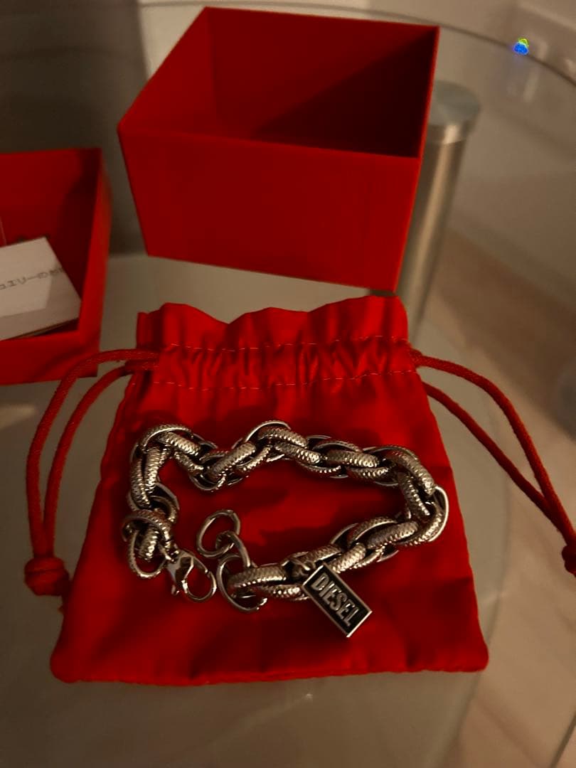 DIESEL Dx1514 シルバーブレスレット