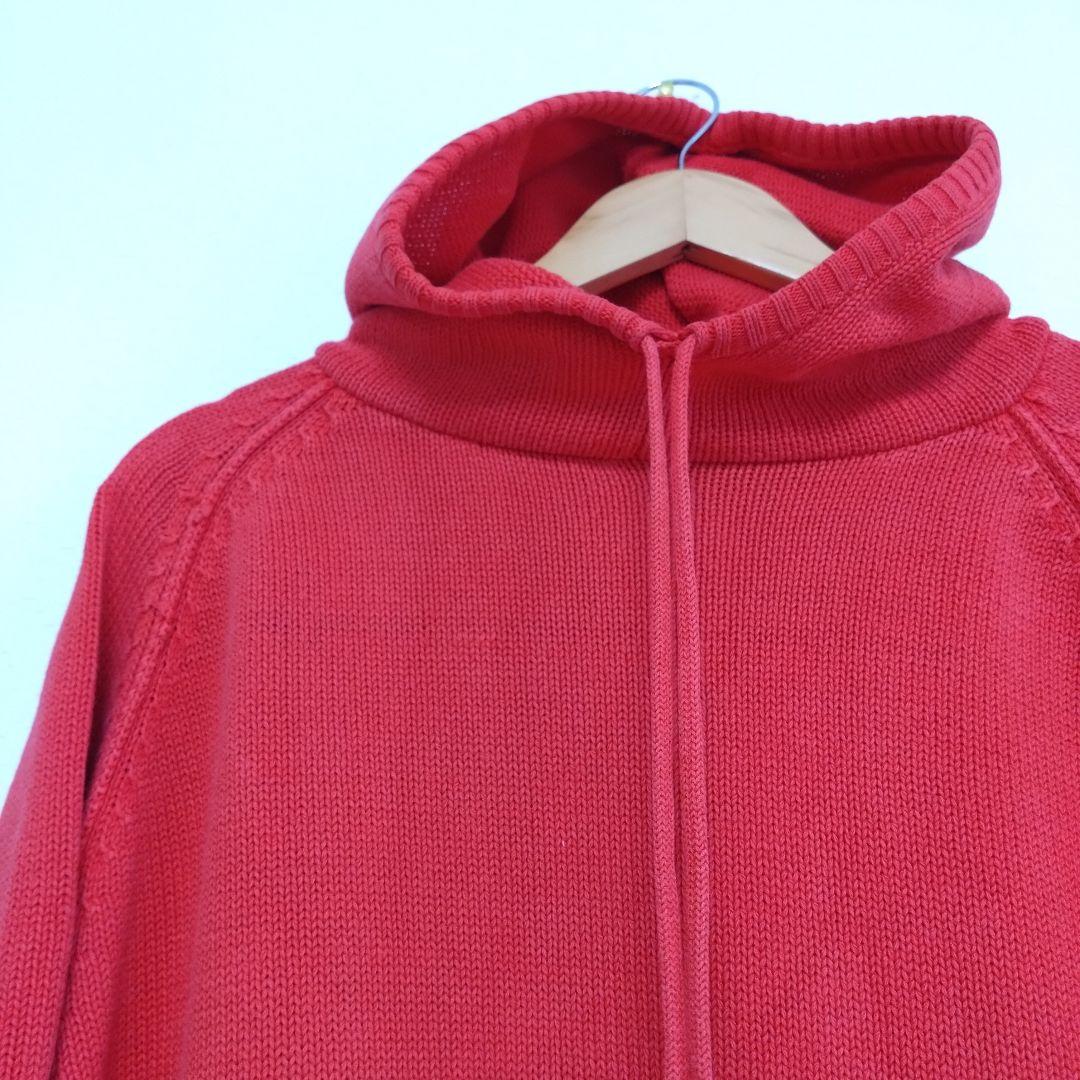 【パチポケ】90s ビンテージ　GAP　ニットパーカー　赤