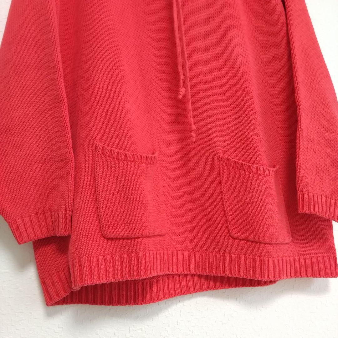 【パチポケ】90s ビンテージ　GAP　ニットパーカー　赤