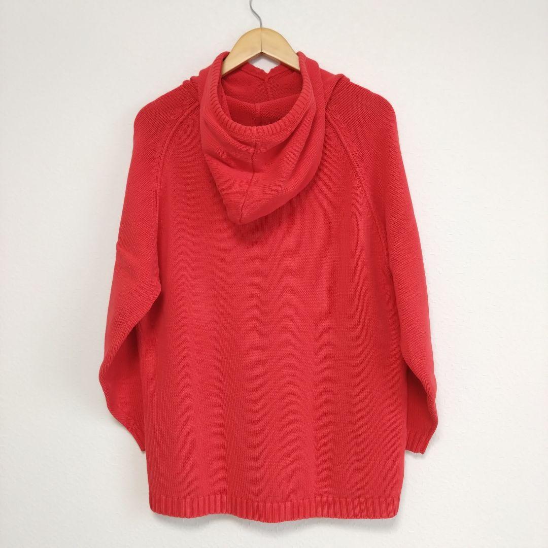 【パチポケ】90s ビンテージ　GAP　ニットパーカー　赤