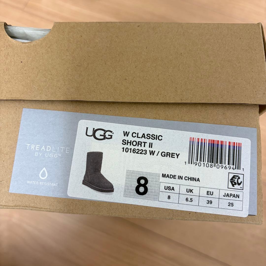 【新品未使用品】UGG W CLASSIC SHORT Ⅱ グレー