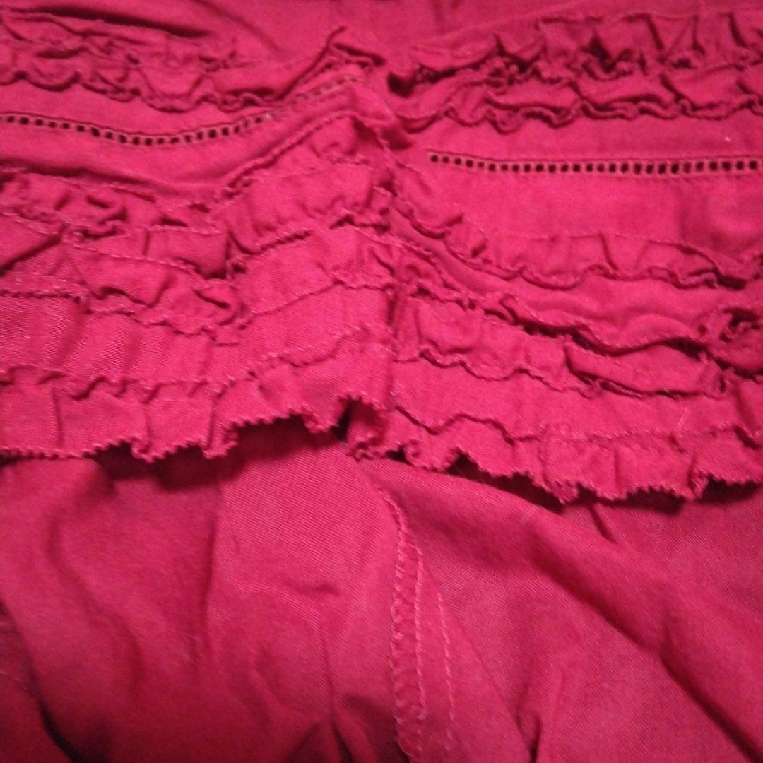 ピンクハウス　インゲボルグ　ピコフリルいっぱいフード付ブラウス