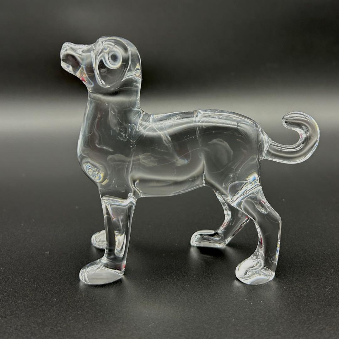 【未使用品品】Baccarat バカラ 置物 インテリア オブジェ　 犬 戌