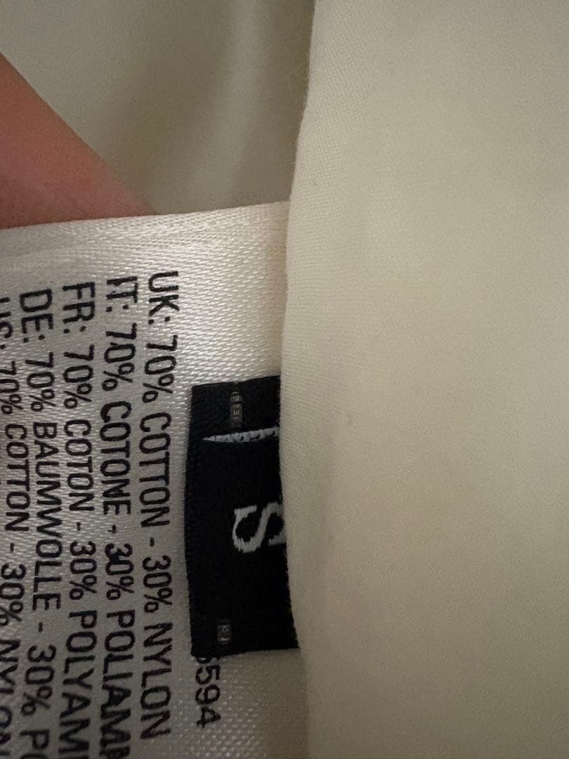 DIESEL ファー付きホワイトダウンコート