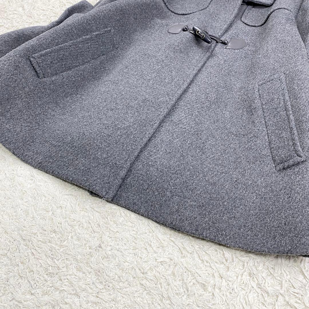 【美品】KUMIKYOKU 組曲 ダッフルコート 大きいサイズ 6 グレー