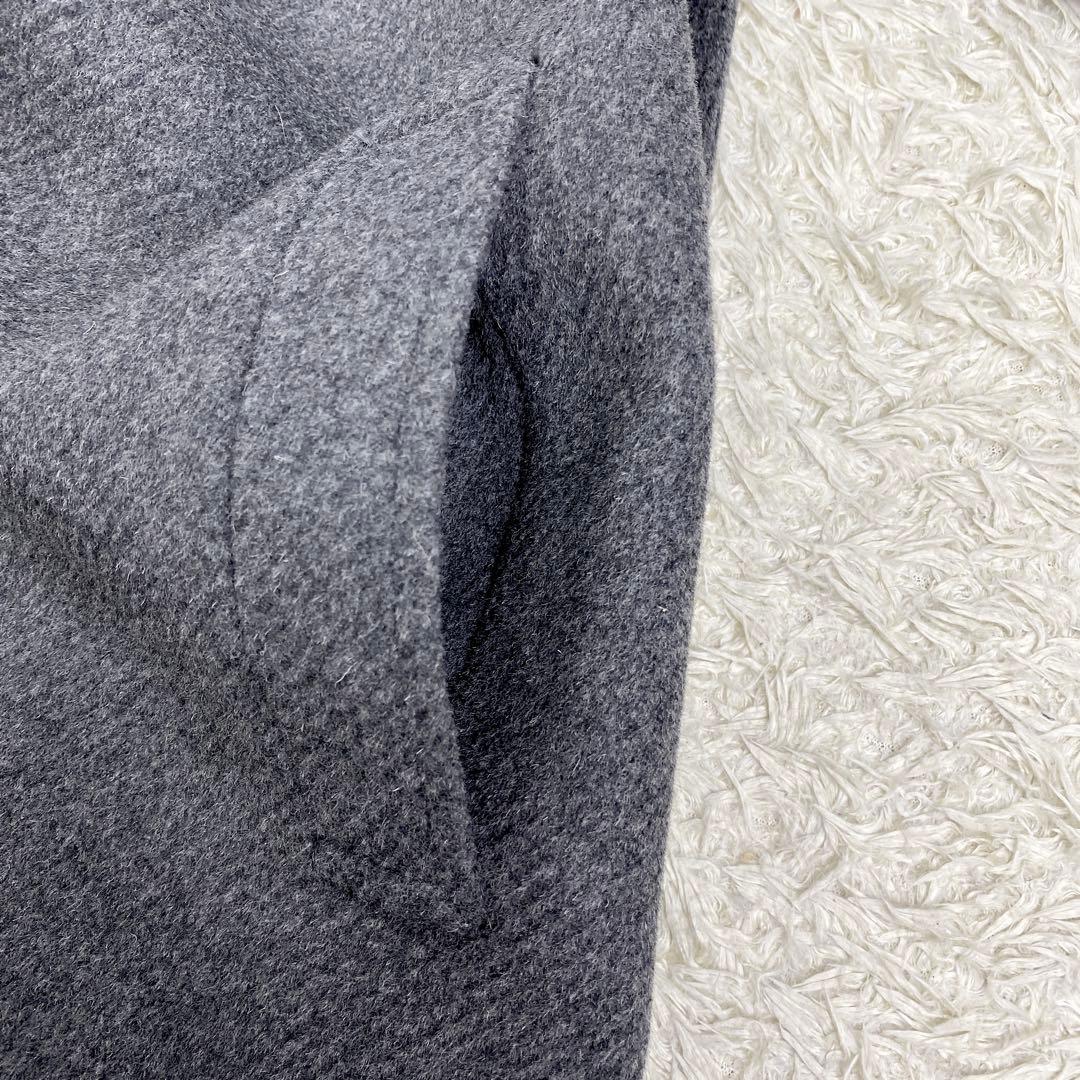 【美品】KUMIKYOKU 組曲 ダッフルコート 大きいサイズ 6 グレー