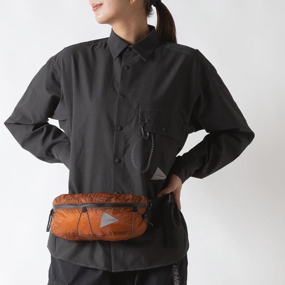 and wander アンドワンダー シルウェストバッグ