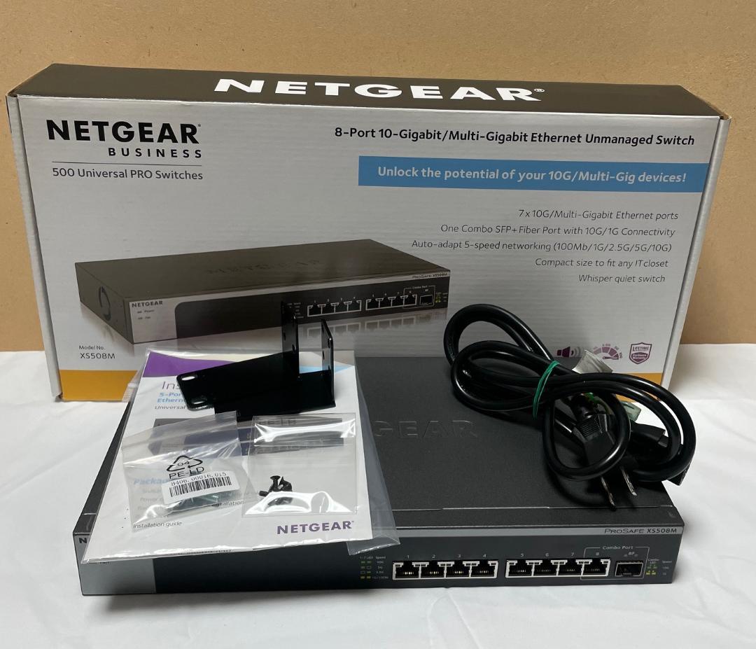 USED NETGEAR XS508M 8ポートスイッチ 10G