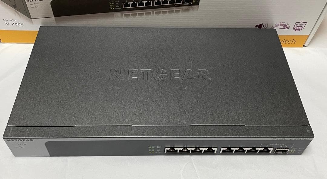 USED NETGEAR XS508M 8ポートスイッチ 10G