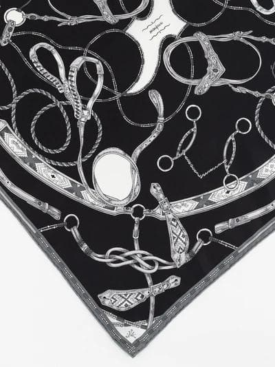 【美品】manipuri マニプリ シルクスカーフ 65 ネイティブビット