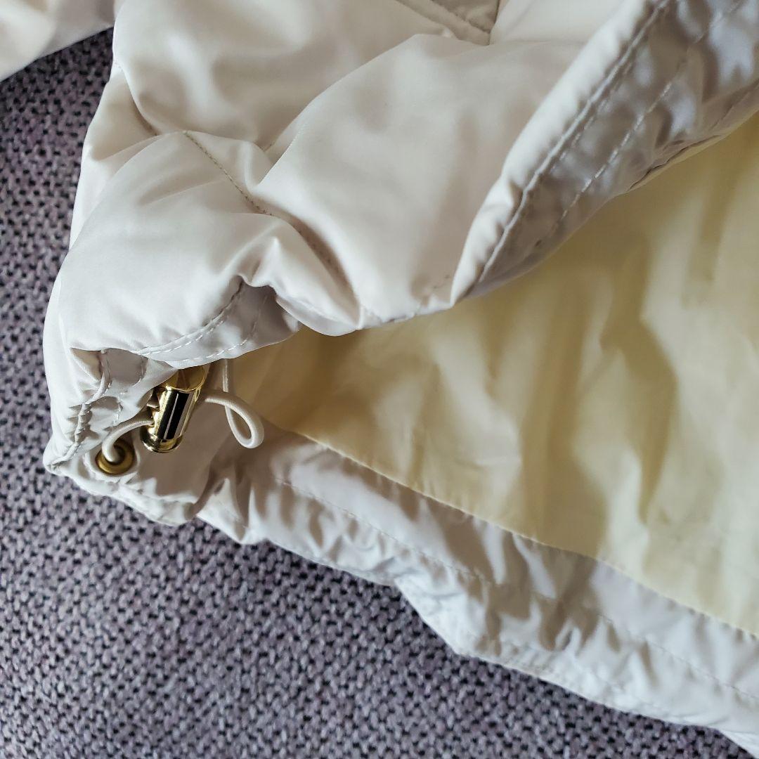 新品【TAION×UNFILO】キルティングダウンショート丈ブルゾンアイボリーL