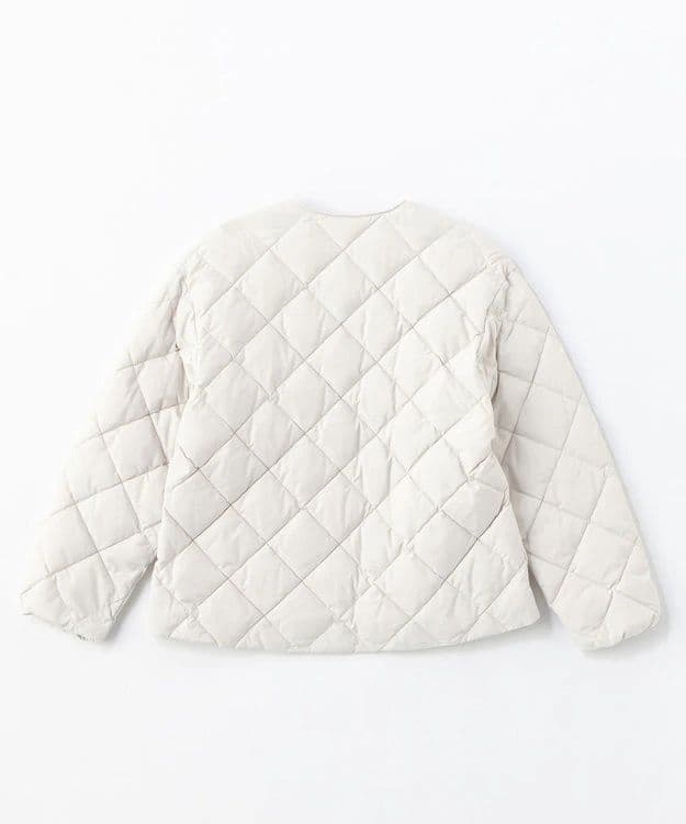 新品【TAION×UNFILO】キルティングダウンショート丈ブルゾンアイボリーL