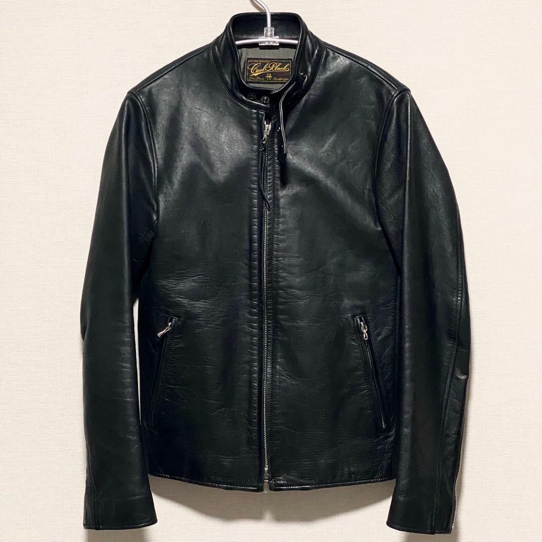 【定価30万円・EXILE着】　コールブラック 極上イーグルレザージャケット