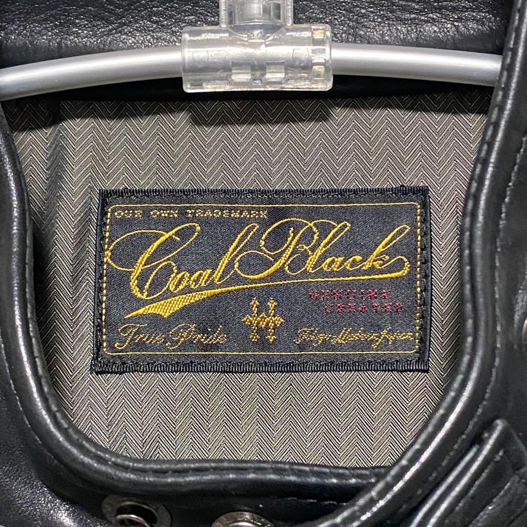 【定価30万円・EXILE着】　コールブラック 極上イーグルレザージャケット