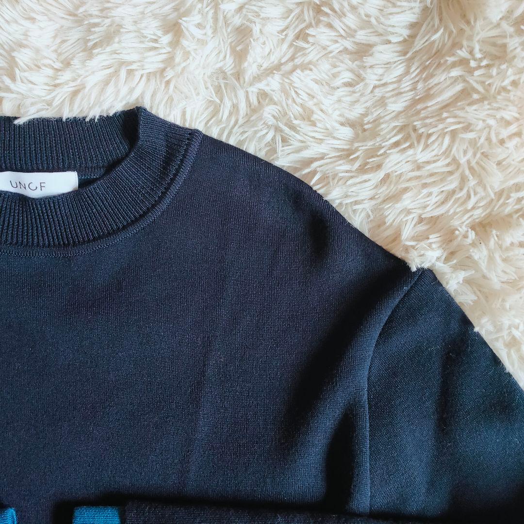 完売品 UNOF layered knit tops レイヤードニットトップス