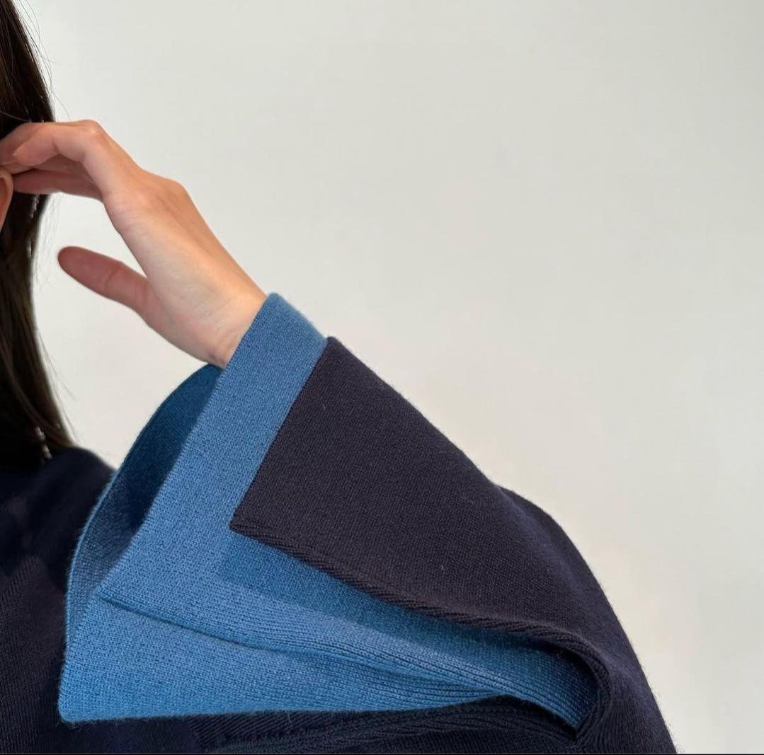 完売品 UNOF layered knit tops レイヤードニットトップス