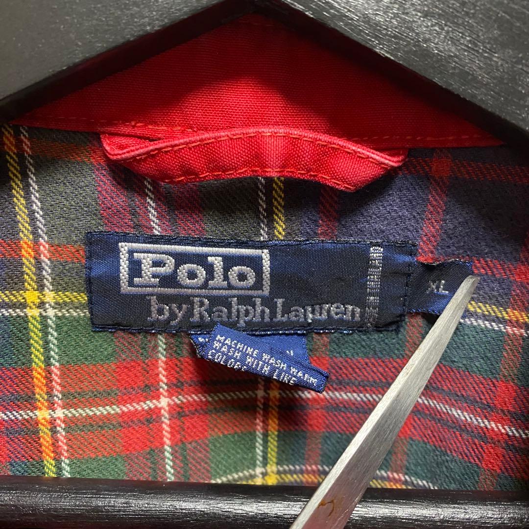 ポロラルフローレン　希少90's 紺タグ　スウィングトップ ポニーロゴ刺繍 XL