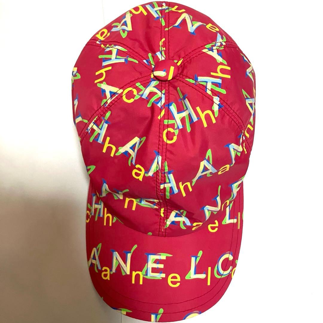 CHANEL シャネル ロゴ スナップボタン キャップ ピンク