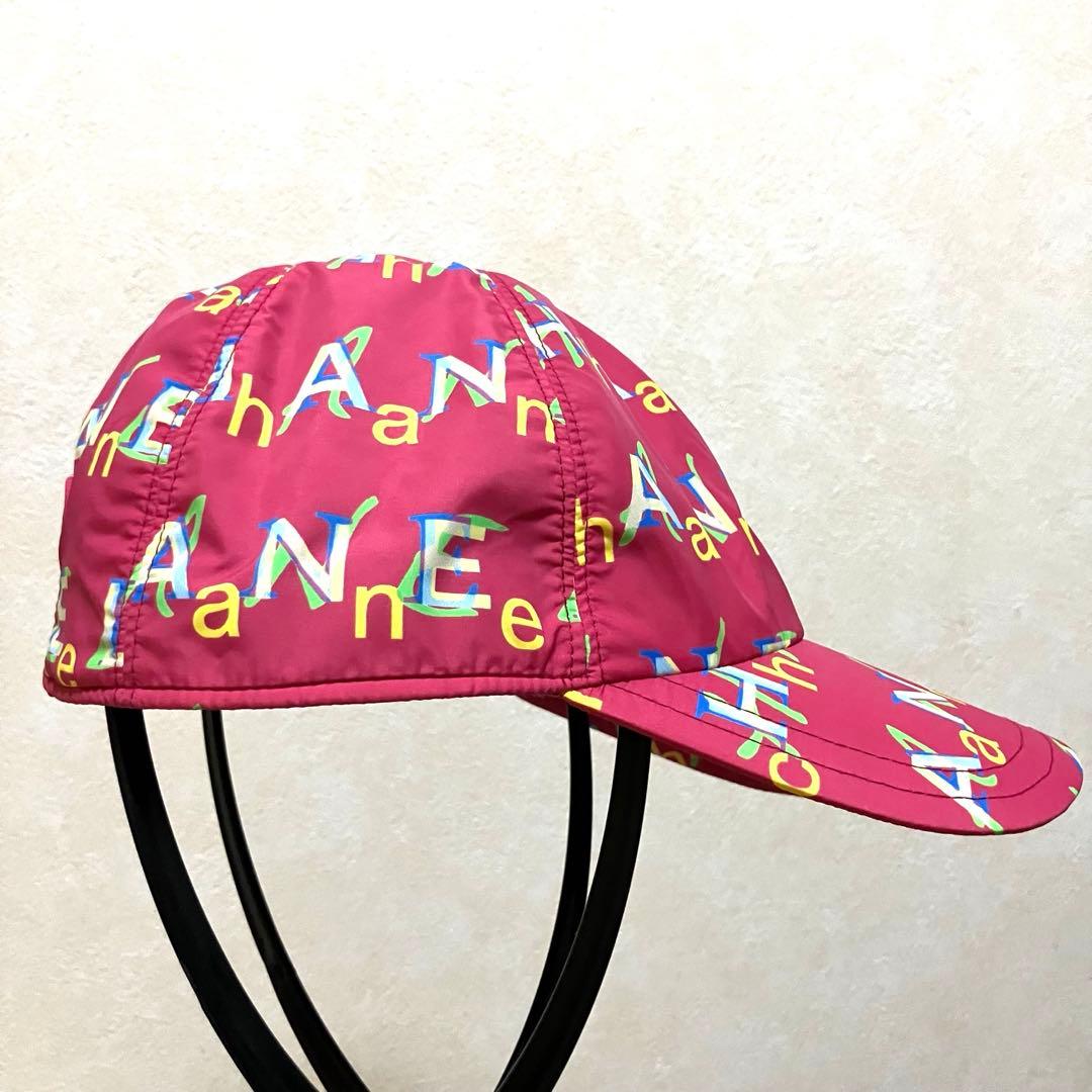 CHANEL シャネル ロゴ スナップボタン キャップ ピンク