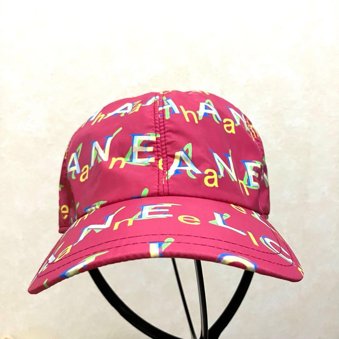 CHANEL シャネル ロゴ スナップボタン キャップ ピンク