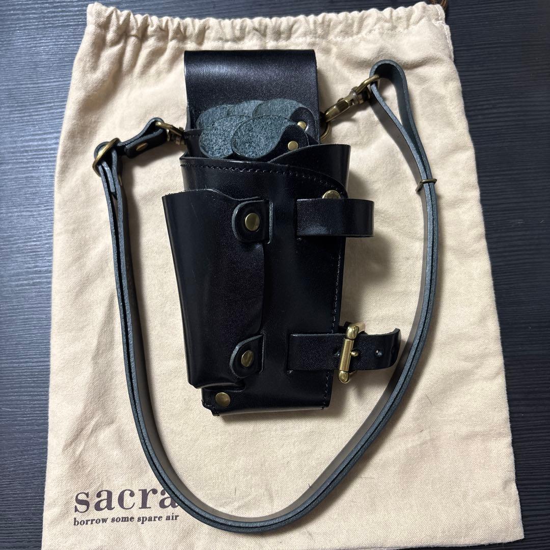 sacra シザーケース　黒　SA-09 　元値24200円