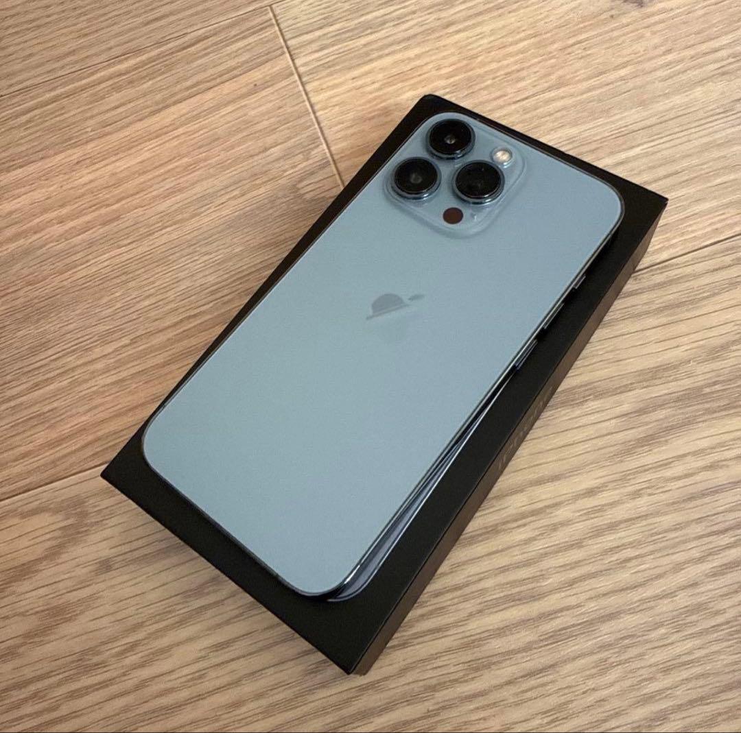 超美品　iPhone13Pro シエラブルー　128GB SIMフリー　箱つき