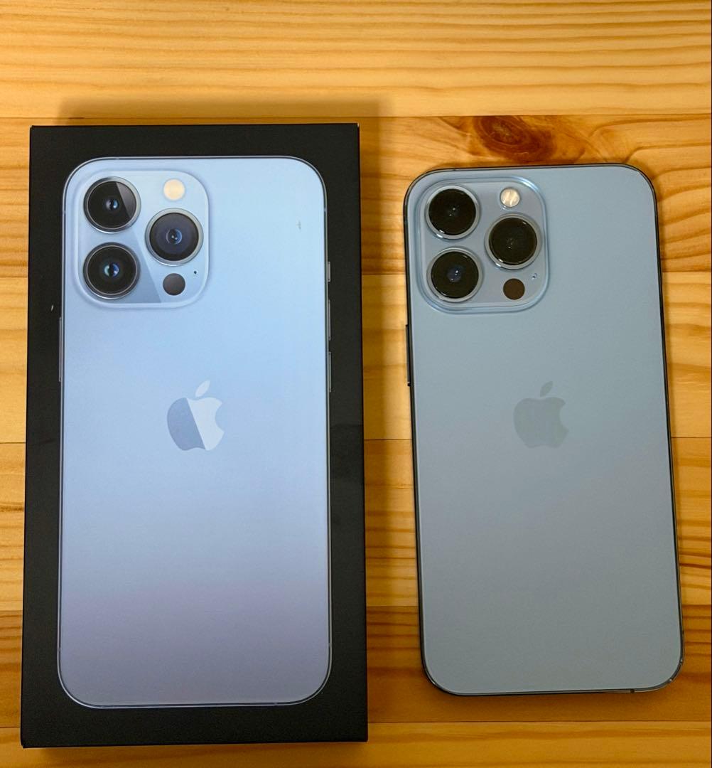 超美品　iPhone13Pro シエラブルー　128GB SIMフリー　箱つき