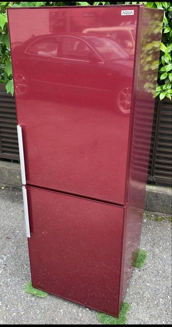 アクア大型2ドア冷凍冷蔵庫　270L ドアアラームLED照明省エネ設計